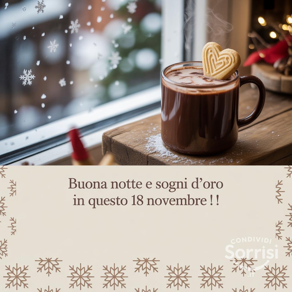 Buona notte e sogni d'oro in questo 18 novembre !