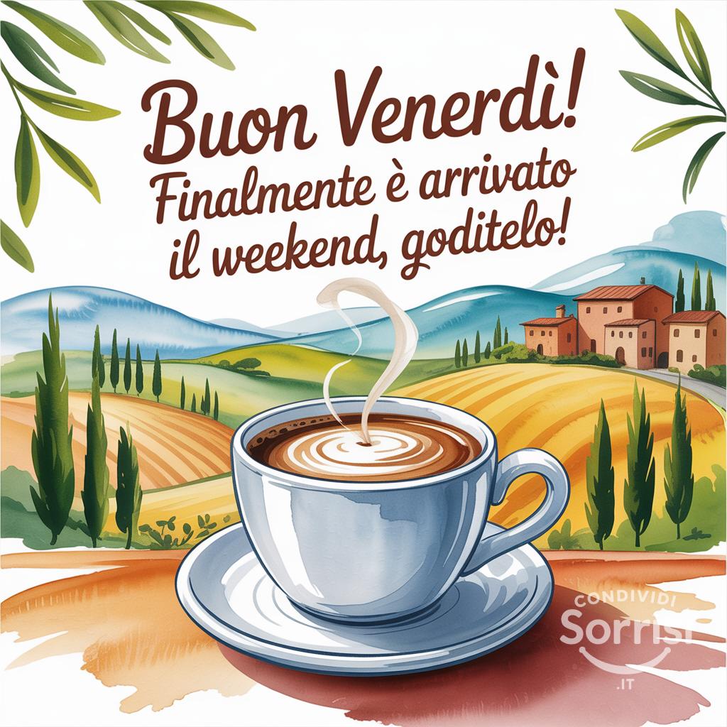 Buon venerdì! Finalmente è arrivato il weekend, goditelo!