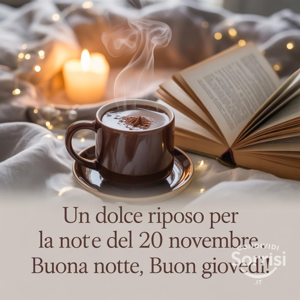 Un dolce riposo per la notte del 20 novembre . Buona notte, buon giovedì!