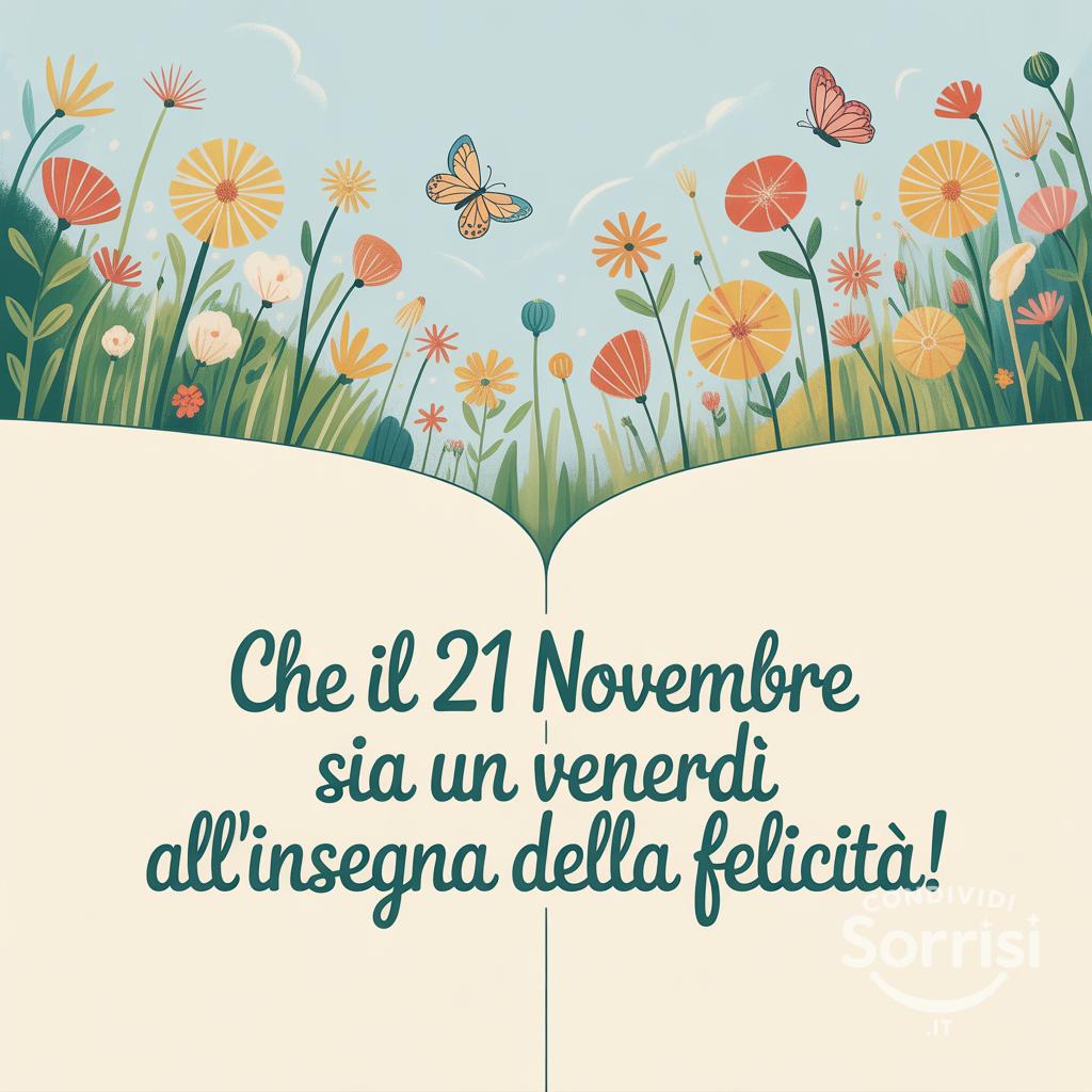 Che il 21 novembre  sia un venerdì all'insegna della felicità!