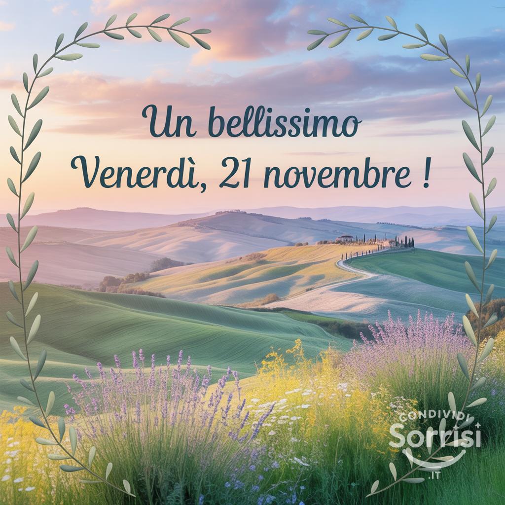 Un bellissimo venerdì, 21 novembre !