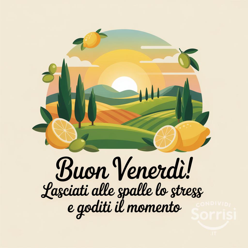 Buon venerdì! Lasciati alle spalle lo stress e goditi il momento