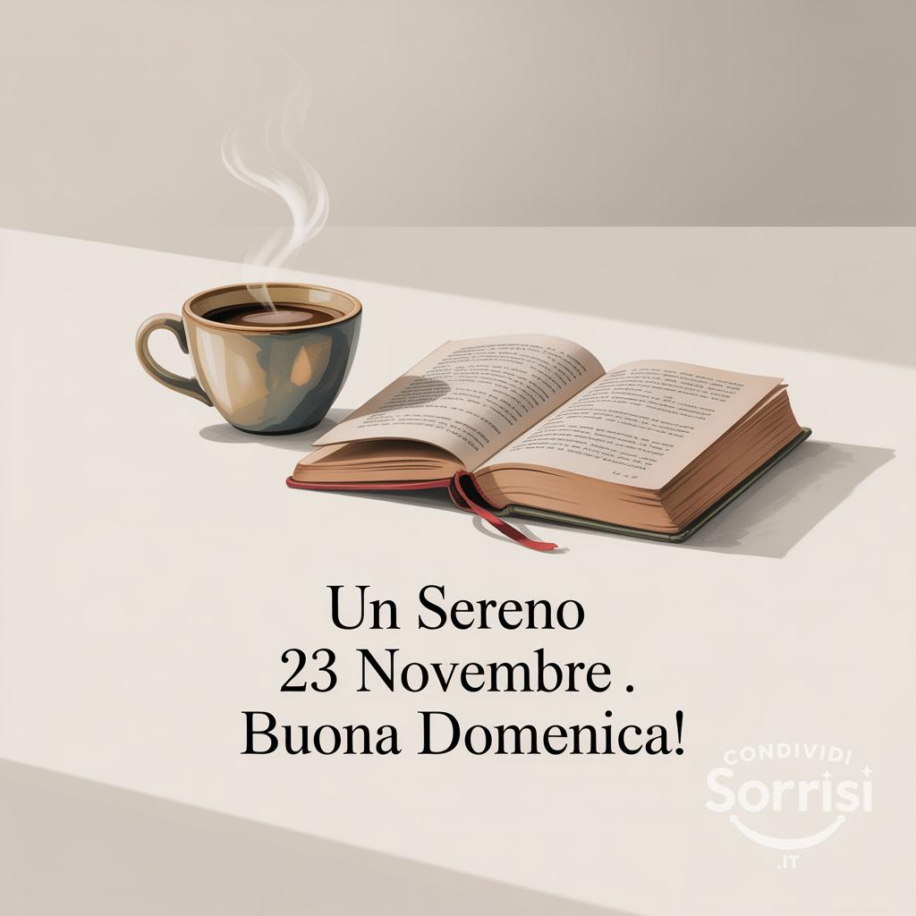 Un sereno 23 novembre . Buona domenica!
