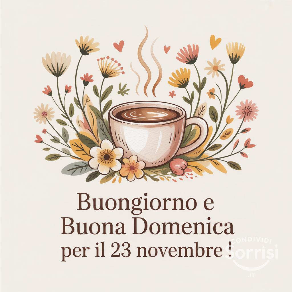 Buongiorno e buona domenica per il 23 novembre !
