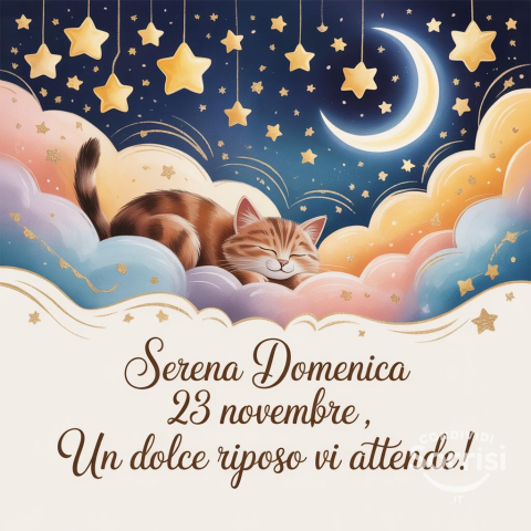 Serena Buonanotte e Buona Domenica: Un Augurio Speciale per il 23 Novembre 2025!