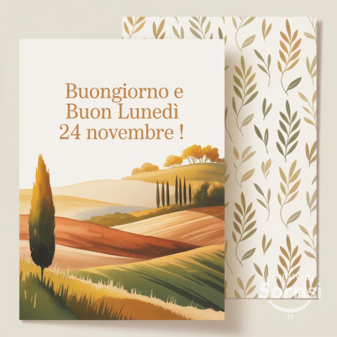 Buongiorno e Buona Lunedì 24 Novembre 2025!