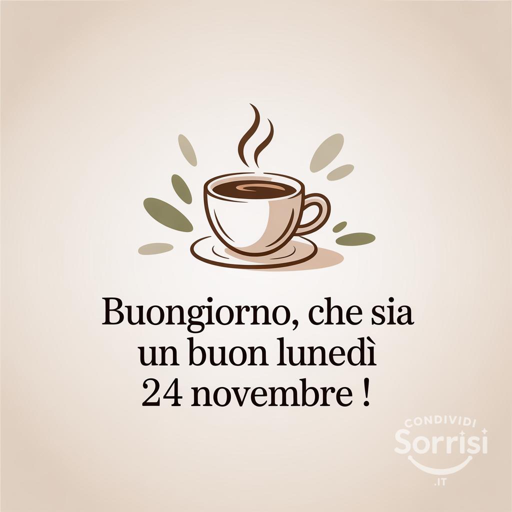Buongiorno, che sia un buon lunedì 24 novembre !