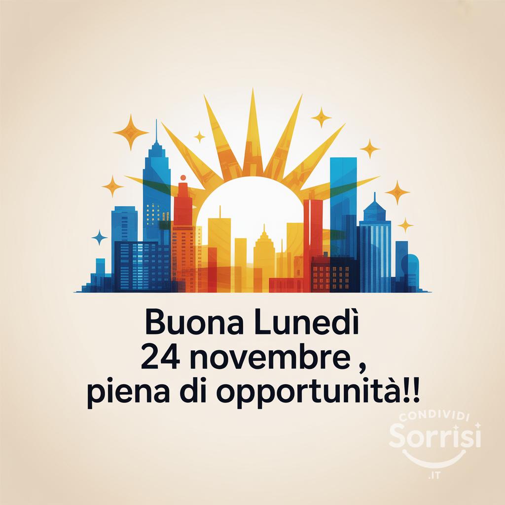 Buona lunedì 24 novembre , piena di opportunità!