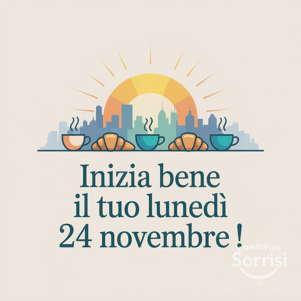 Inizia bene il tuo lunedì 24 novembre !