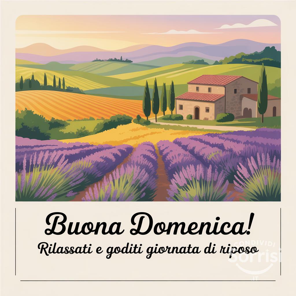 Buona domenica! Rilassati e goditi questa giornata di riposo