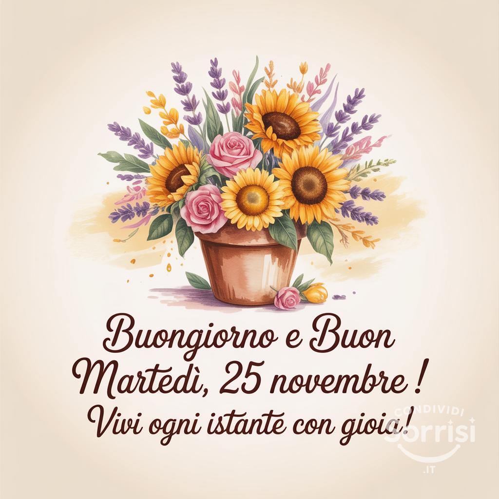 Buongiorno e buon martedì, 25 novembre ! Vivi ogni istante con gioia!
