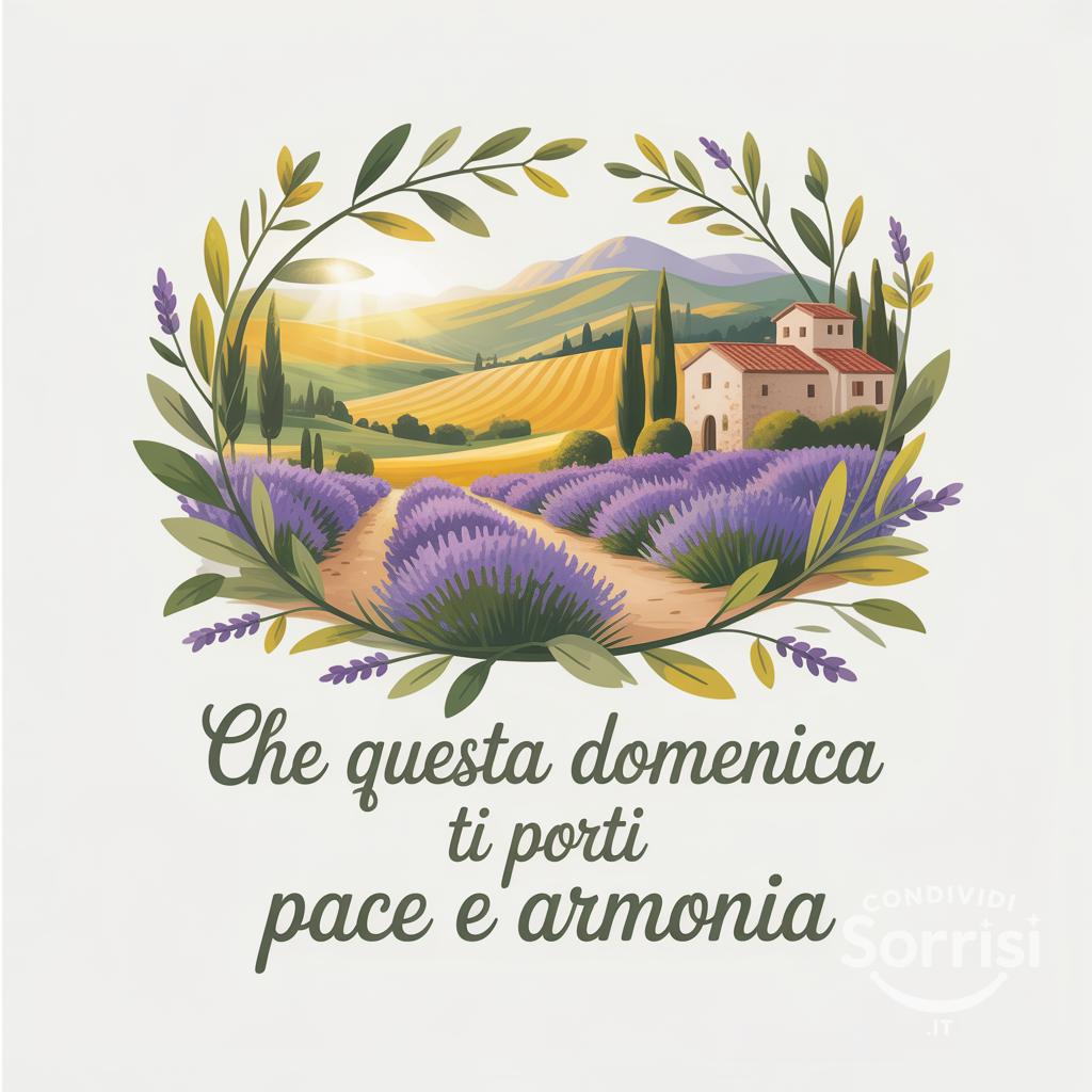 Che questa domenica ti porti pace e armonia