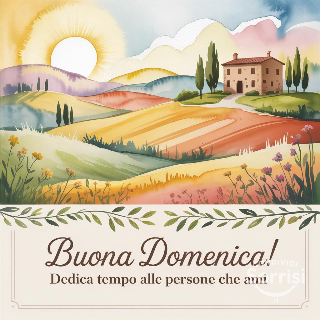 Buona domenica! Dedica tempo alle persone che ami