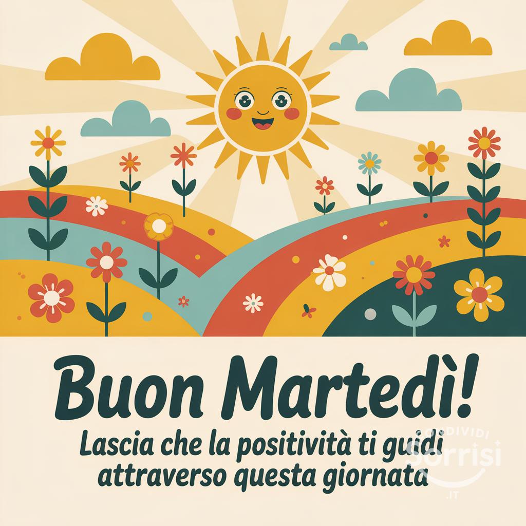 Buon martedì! Lascia che la positività ti guidi attraverso questa giornata