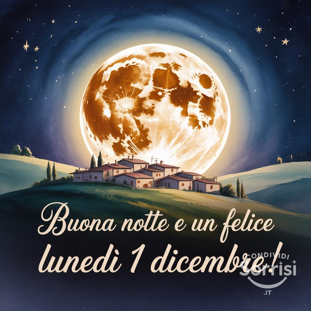 Buona notte e un felice lunedì 1 dicembre !