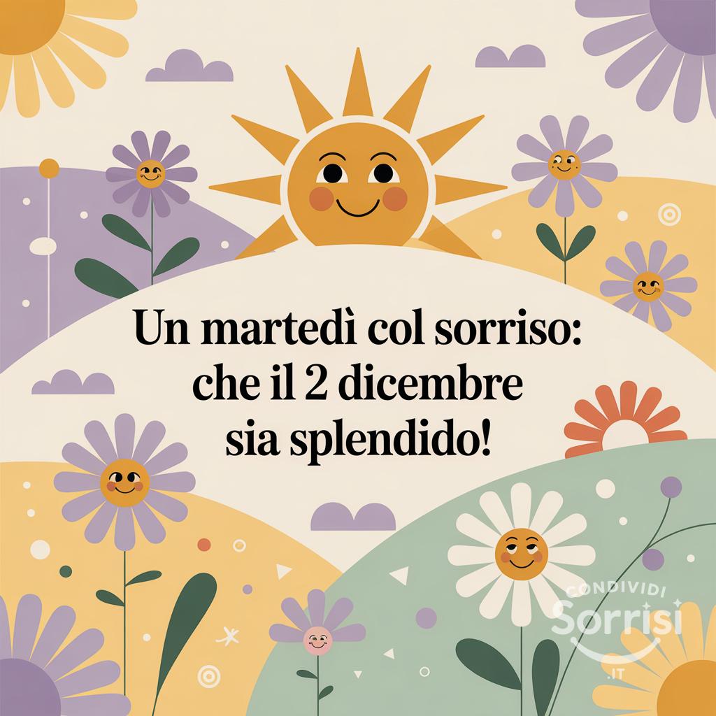 Un martedì col sorriso: che il 2 Dicembre  sia splendido!