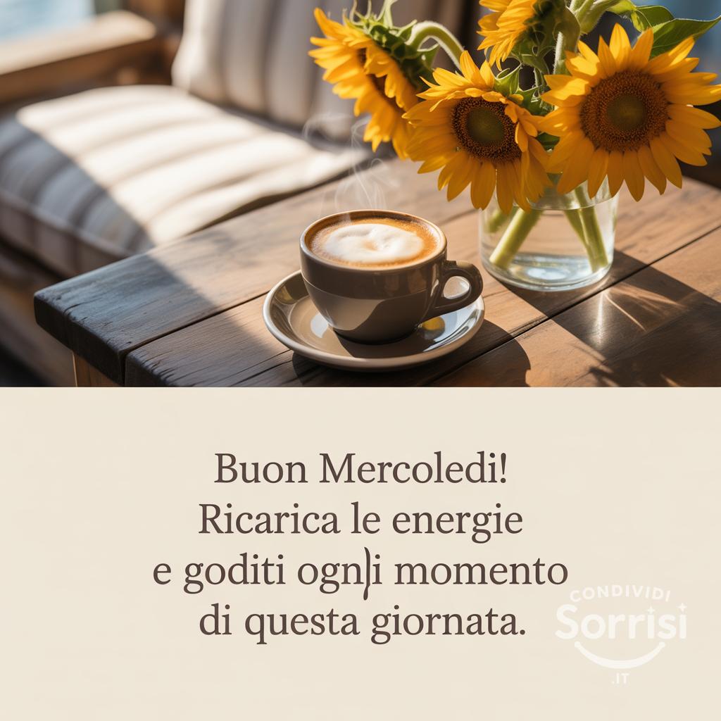Buon mercoledì! Ricarica le energie e goditi ogni momento di questa giornata