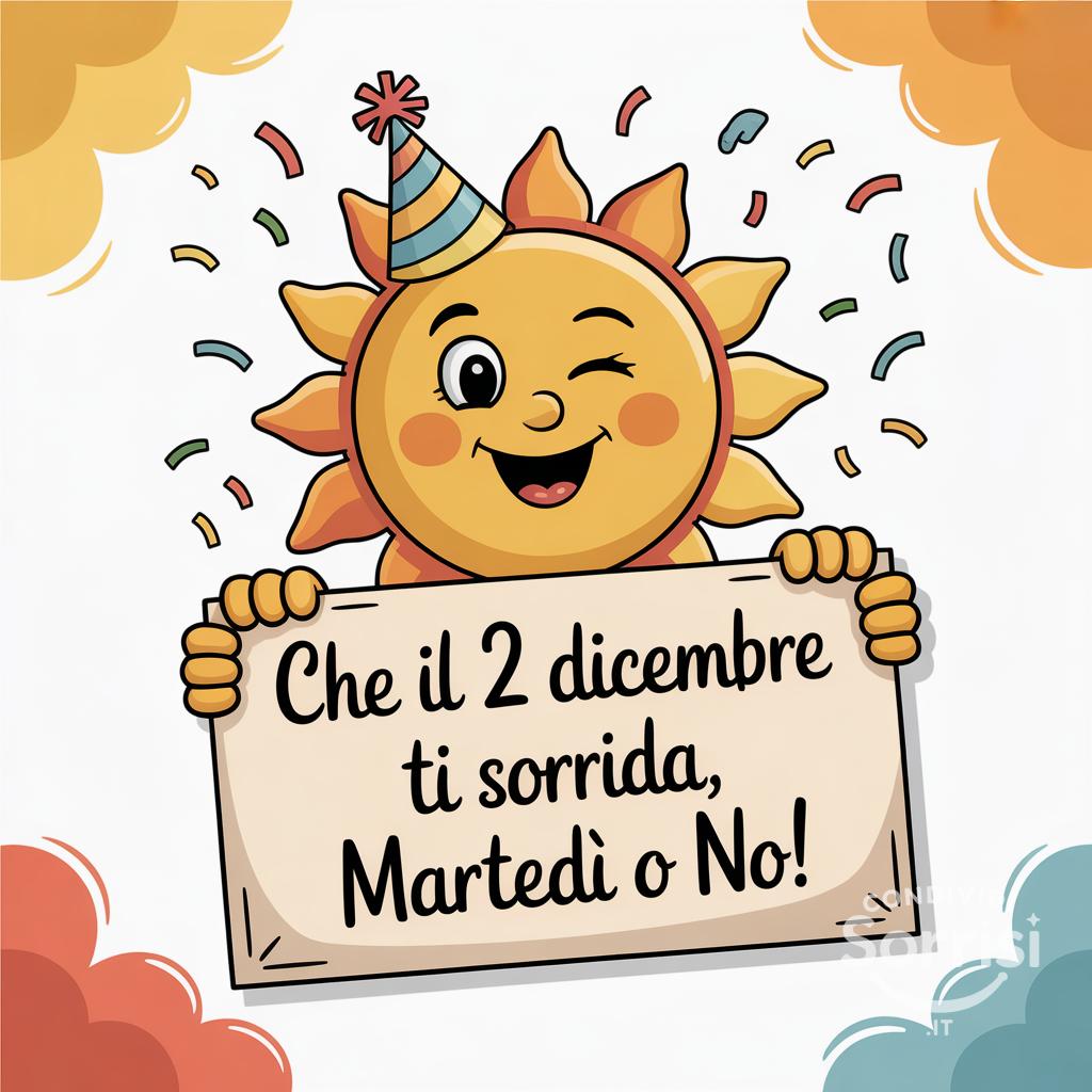 Che il 2 Dicembre  ti sorrida, martedì o no!