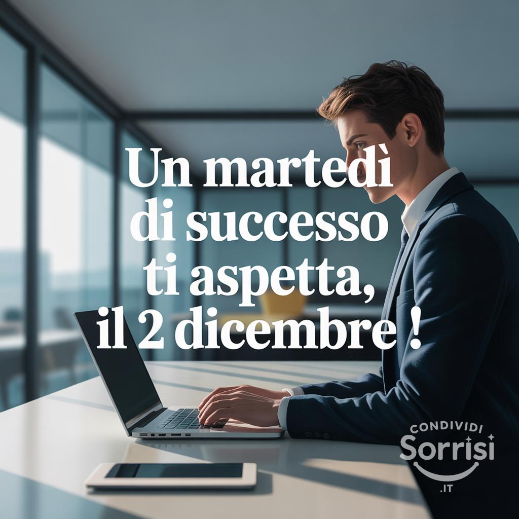 Un martedì di successo ti aspetta, il 2 Dicembre !