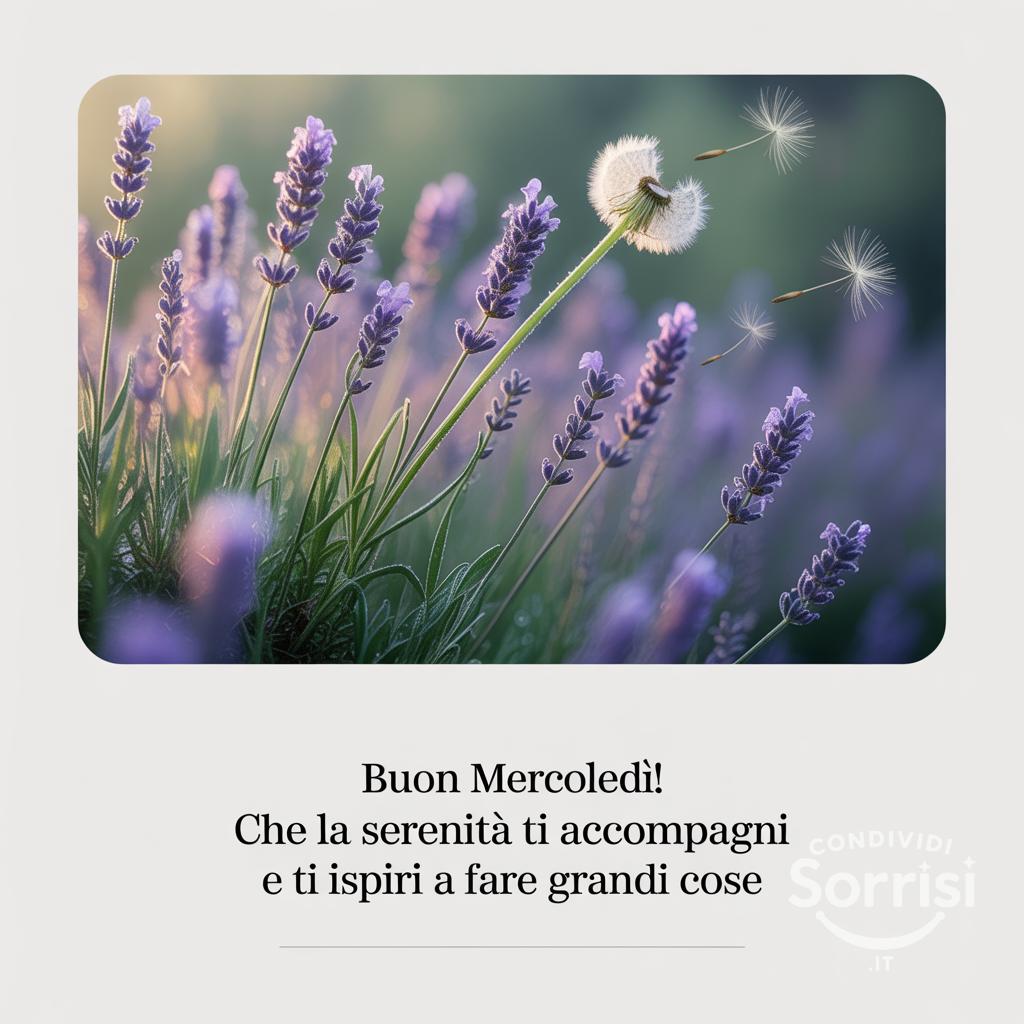 Buon mercoledì! Che la serenità ti accompagni e ti ispiri a fare grandi cose