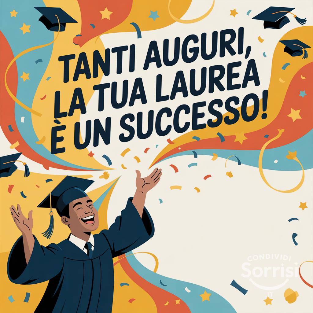 Tanti auguri, la tua laurea è un successo!