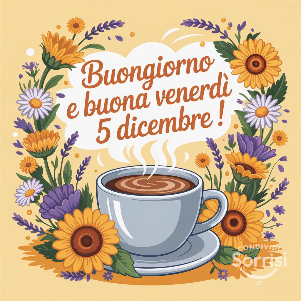 Buongiorno e buona venerdì 5 dicembre !