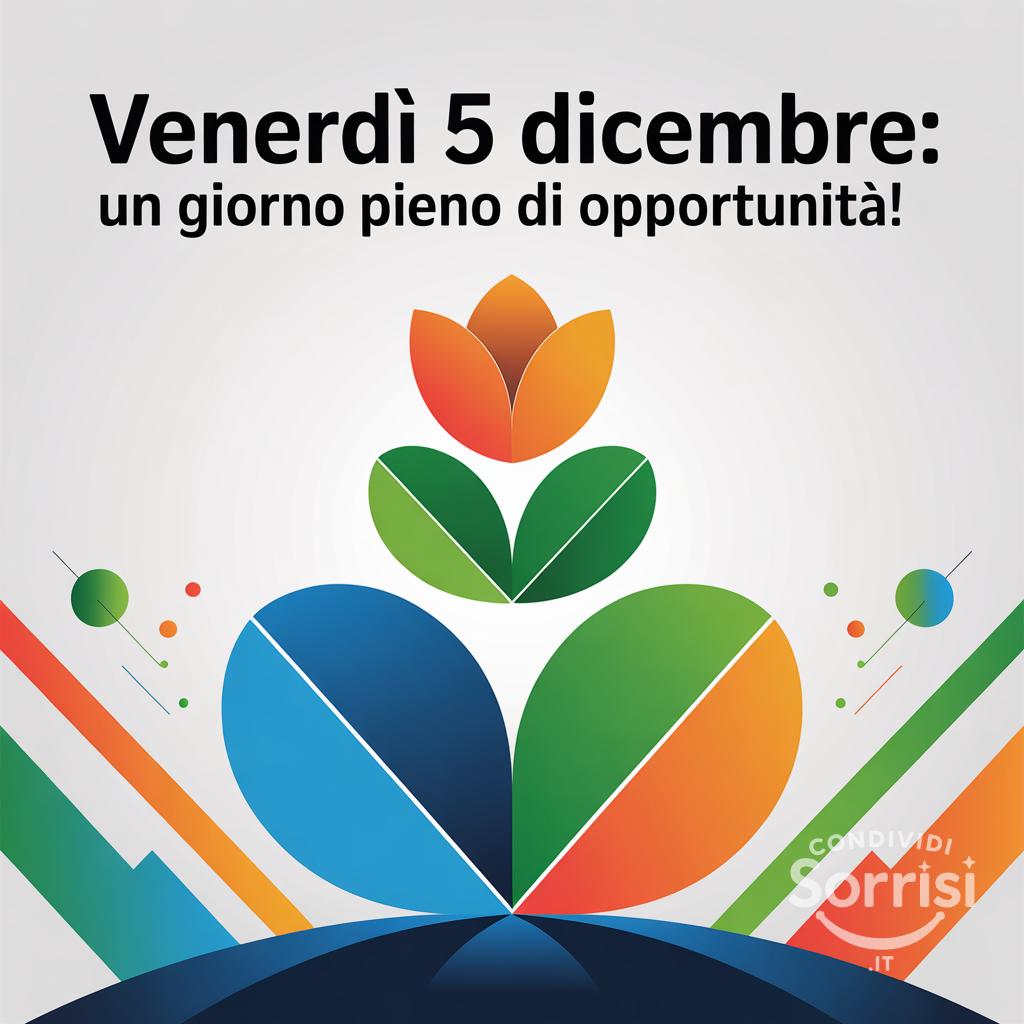 Venerdì 5 dicembre: un giorno pieno di opportunità!