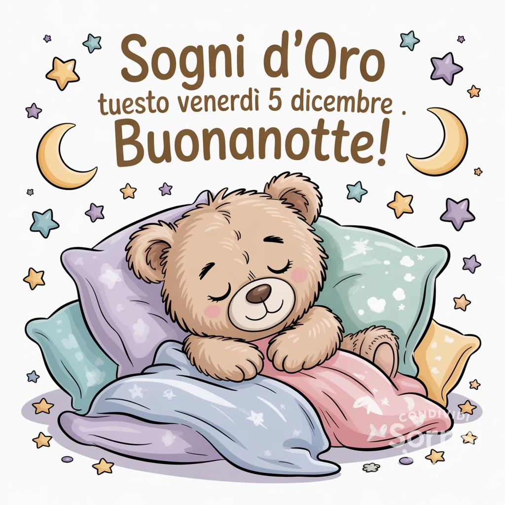 Sogni d'oro questo venerdì 5 dicembre . Buonanotte!