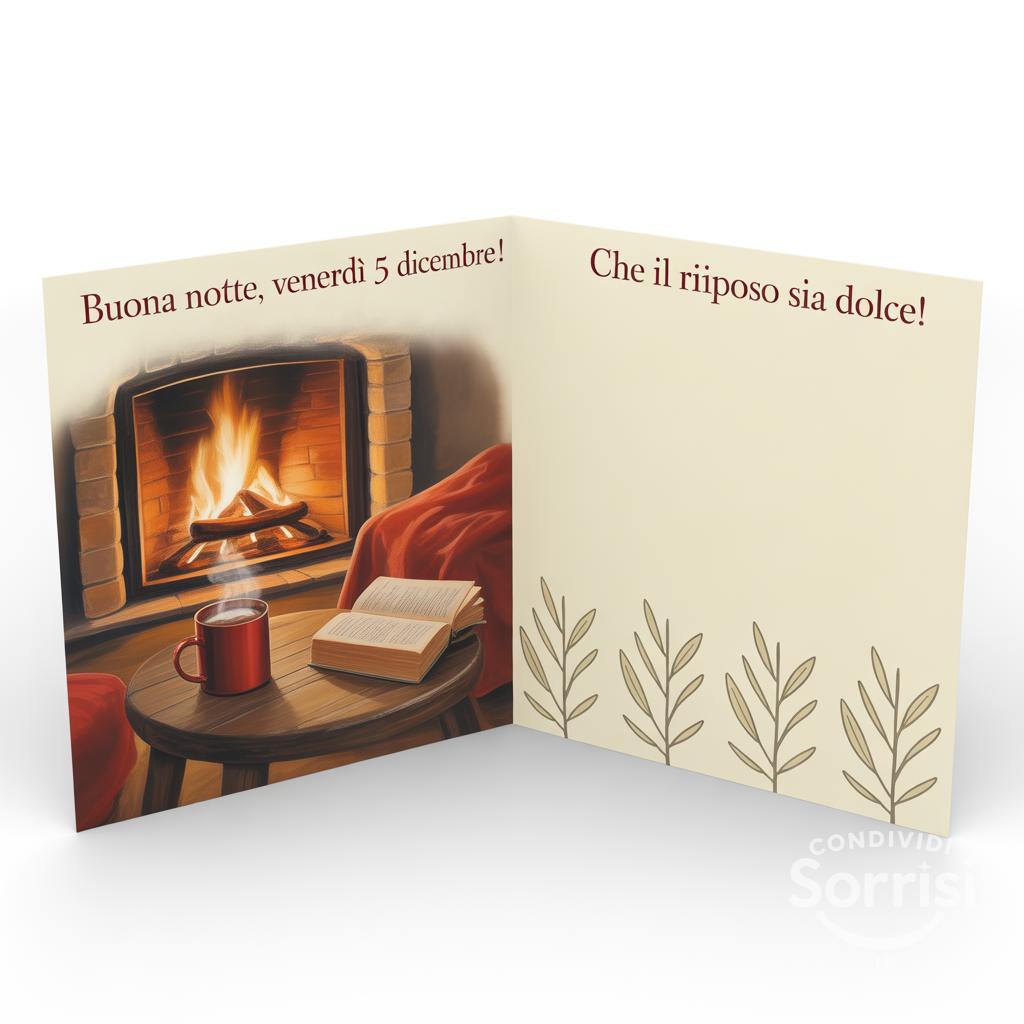 Buona notte, venerdì 5 dicembre ! Che il riposo sia dolce!