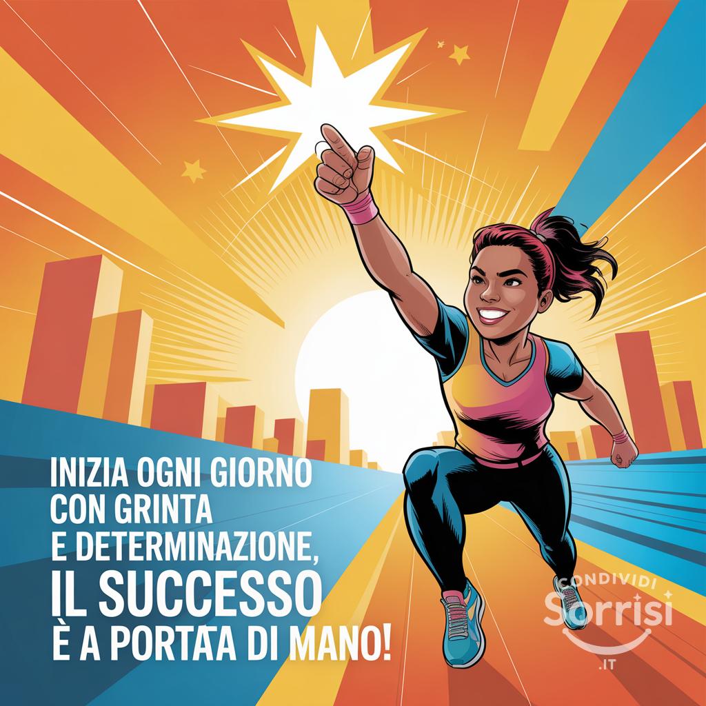 Inizia ogni giorno con grinta e determinazione, il successo è a portata di mano!