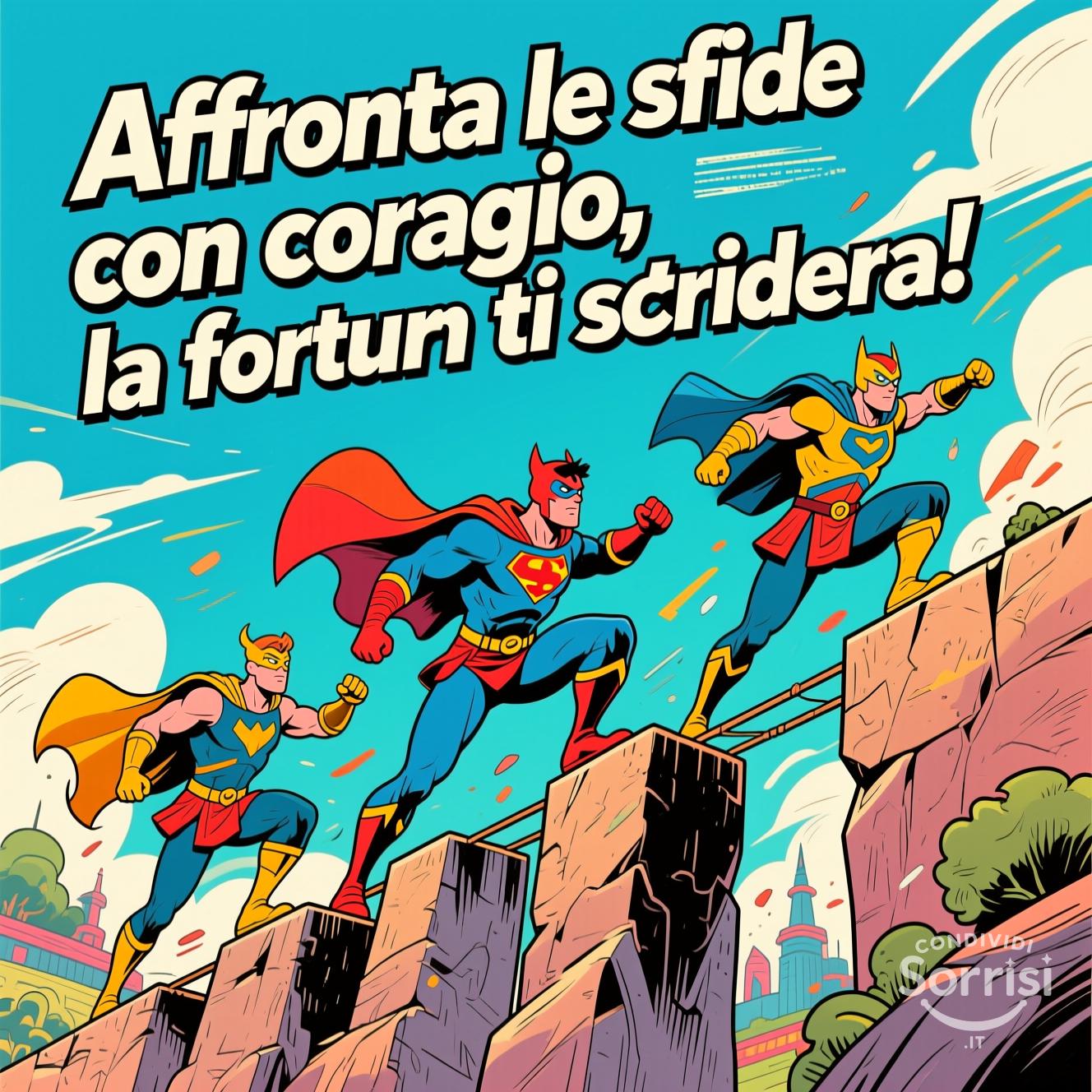 Affronta le sfide con coraggio, la fortuna ti sorriderà!
