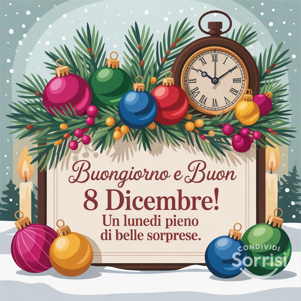 Buongiorno e buon 8 dicembre! Un lunedì pieno di belle sorprese.
