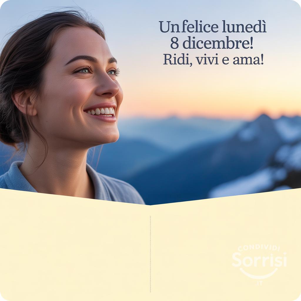 Un felice lunedì 8 dicembre! Ridi, vivi e ama!
