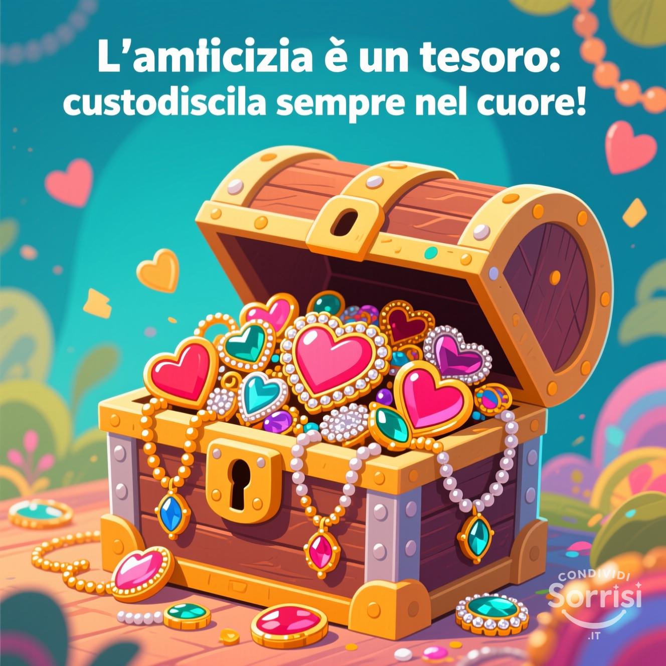 L'amicizia è un tesoro: custodiscila sempre nel cuore!