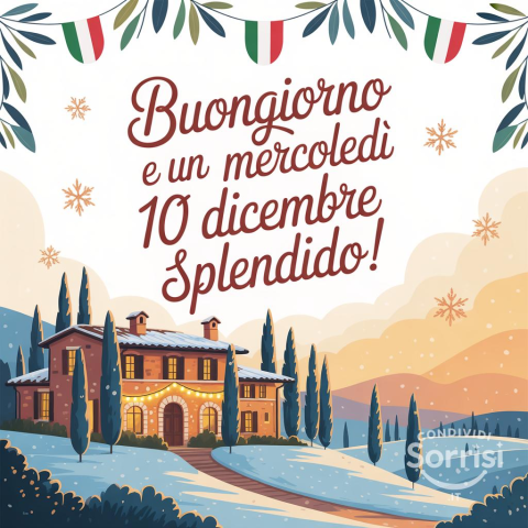 Buongiorno e Buona Mercoledì 10 Dicembre 2025!