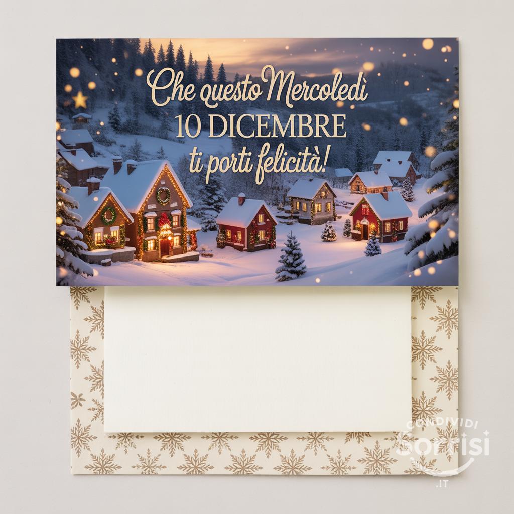 Che questo mercoledì 10 dicembre ti porti felicità!