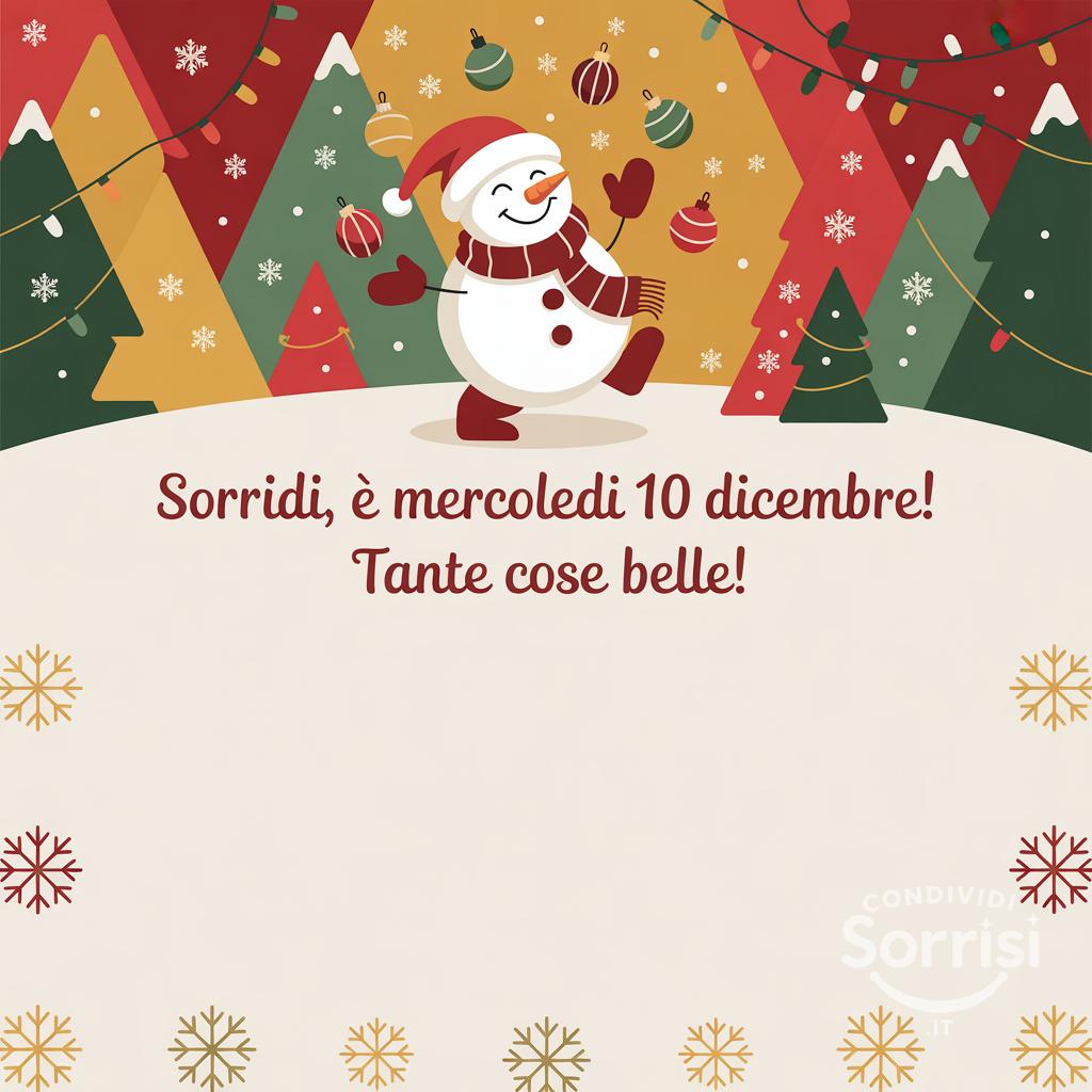 Sorridi, è mercoledì 10 dicembre! Tante cose belle!