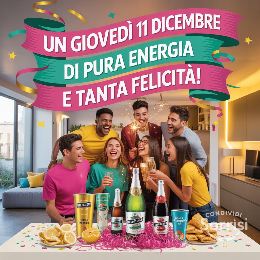 Un giovedì 11 dicembre di pura energia e tanta felicità!