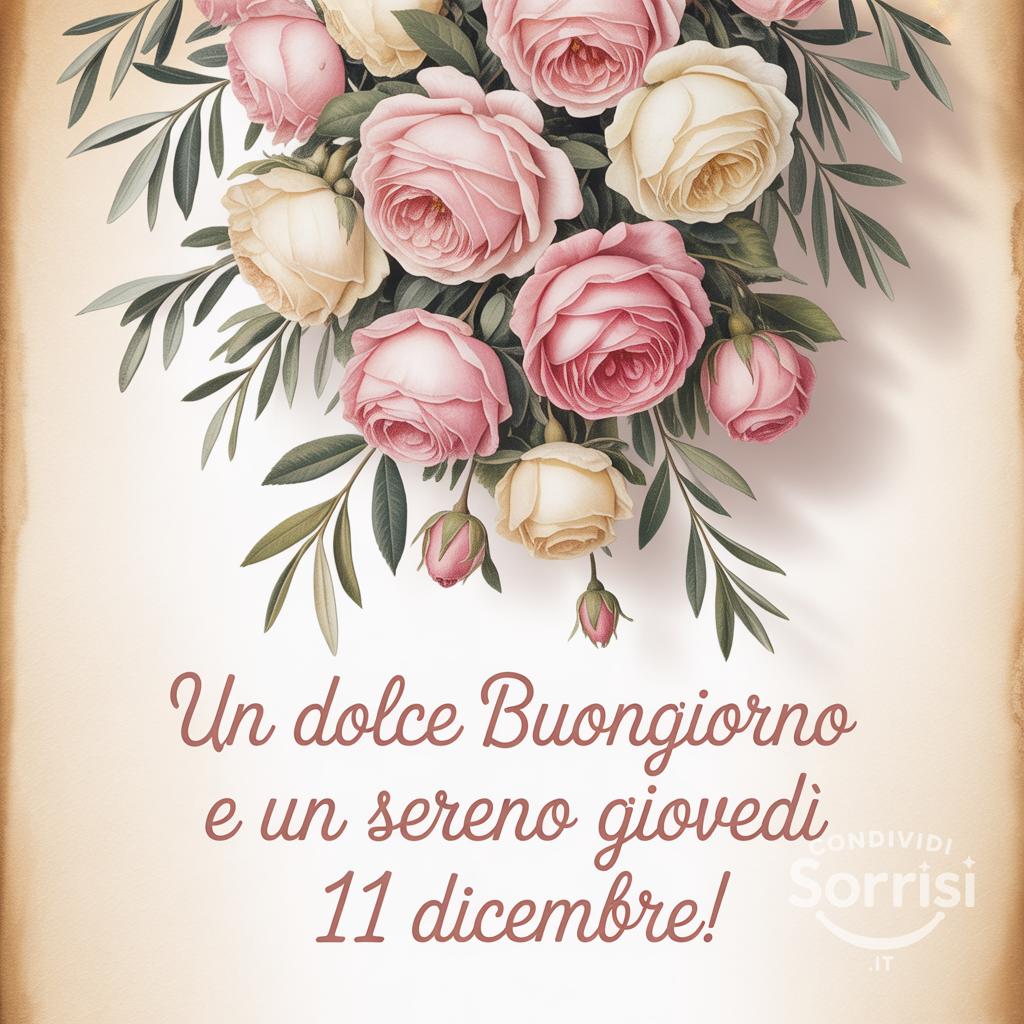Un dolce buongiorno e un sereno giovedì 11 dicembre!