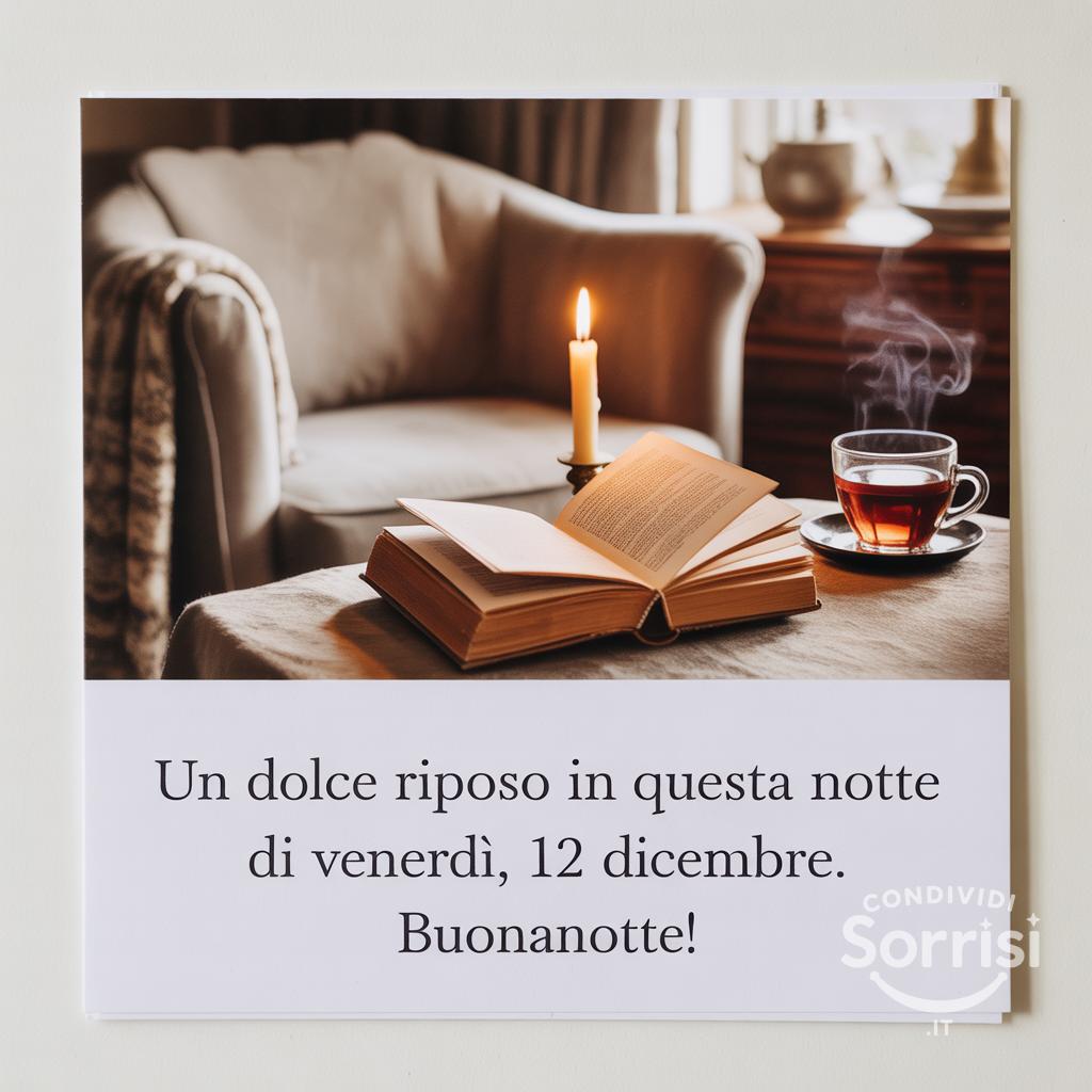 Un dolce riposo in questa notte di venerdì, 12 dicembre . Buonanotte!