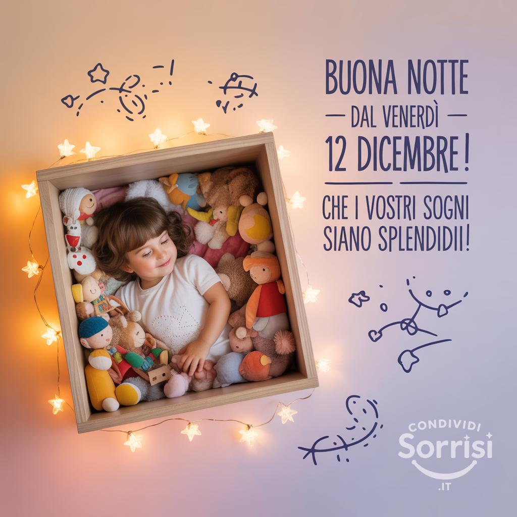 Buona notte dal venerdì 12 dicembre ! Che i vostri sogni siano splendidi!