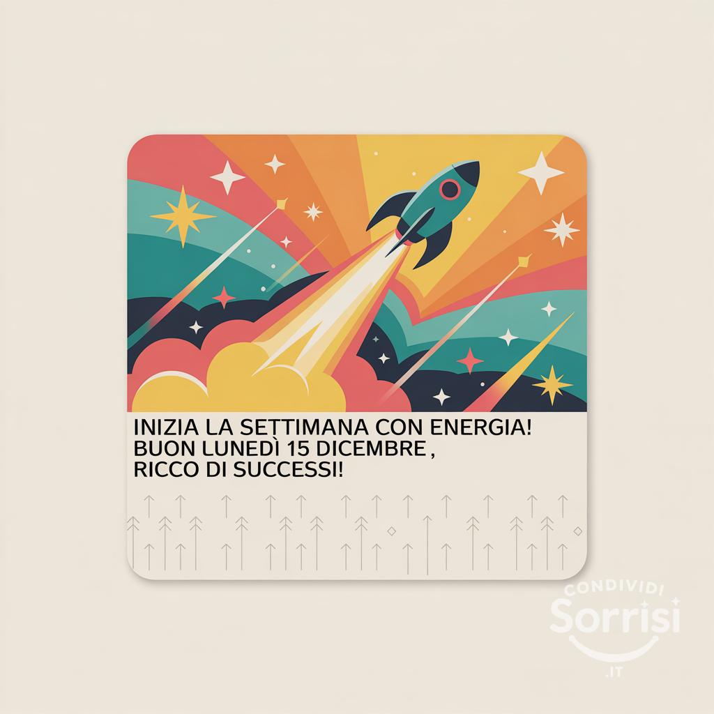 Inizia la settimana con energia! Buon lunedì 15 dicembre , ricco di successi!