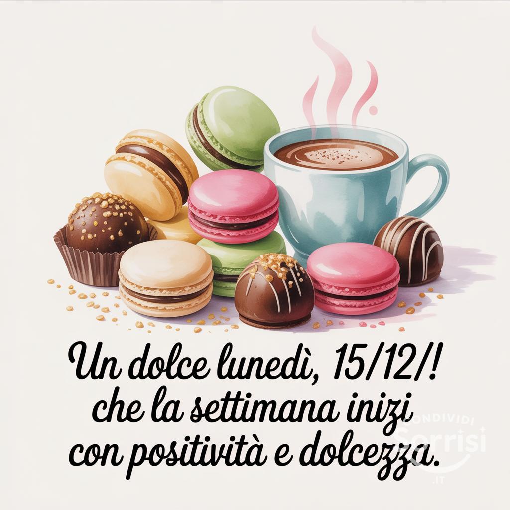 Un dolce lunedì, 15/12/! Che la settimana inizi con positività e dolcezza.