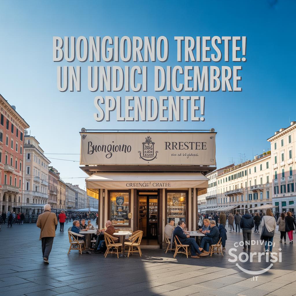 Buongiorno Trieste! Un undici dicembre splendente!