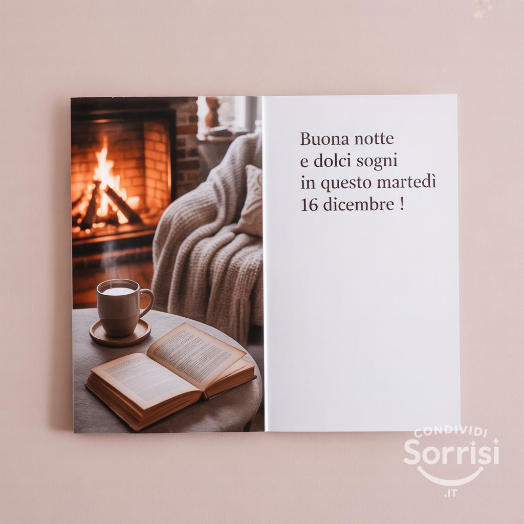 Buona notte e dolci sogni in questo martedì 16 dicembre !