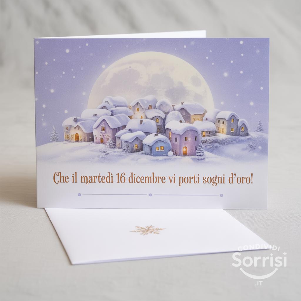 Che il martedì 16 dicembre  vi porti sogni d'oro!