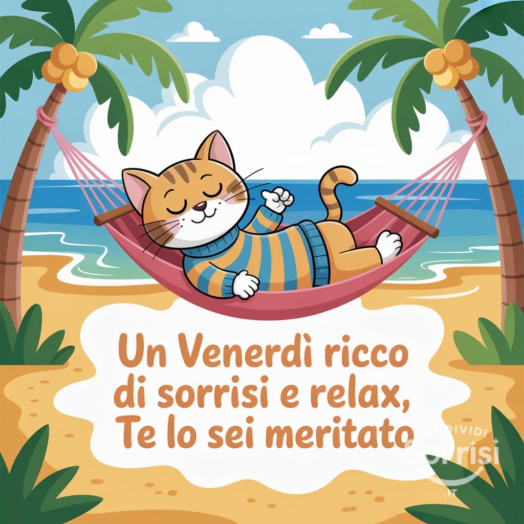 Un venerdì ricco di sorrisi e relax, te lo sei meritato