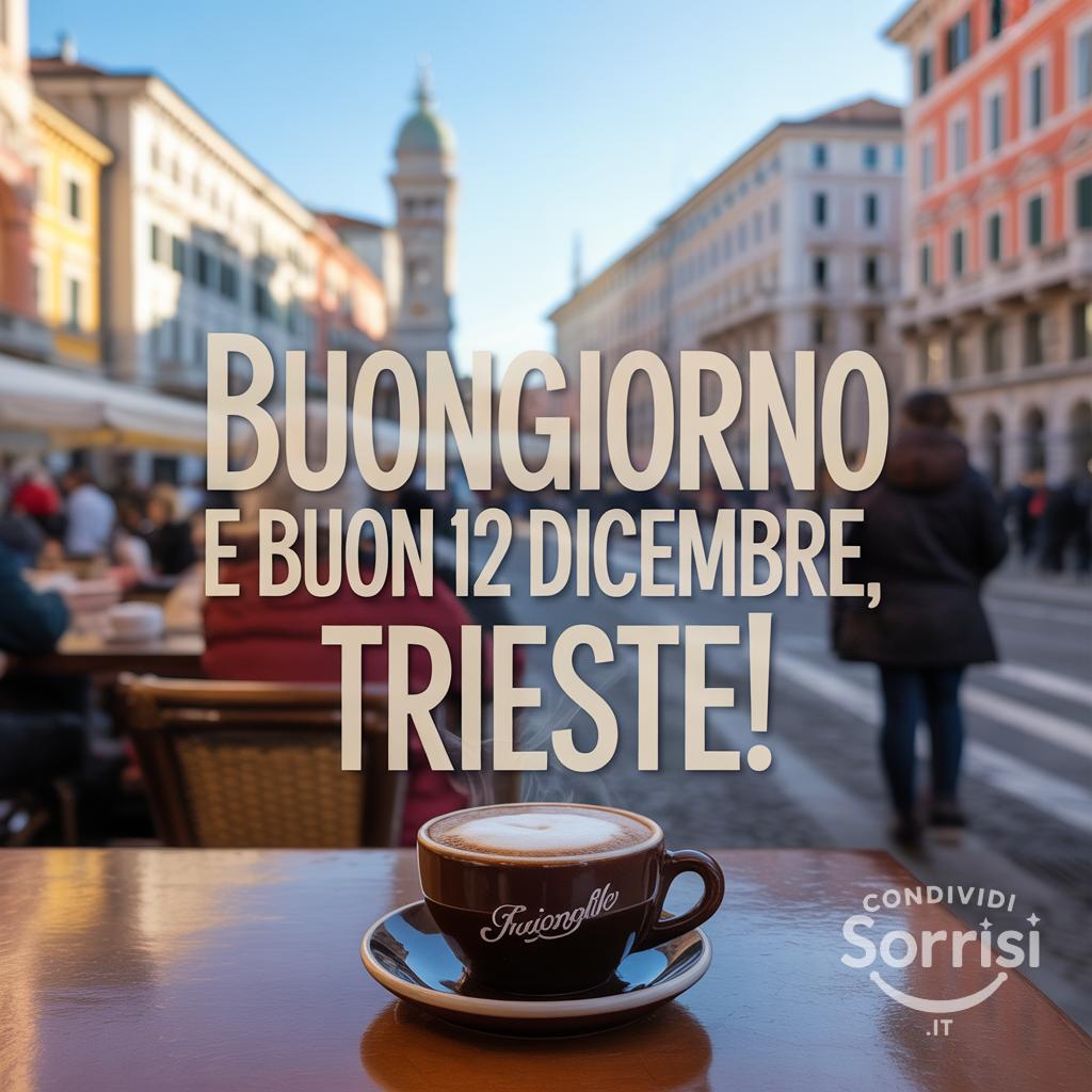 Buongiorno e buon 12 dicembre, Trieste!