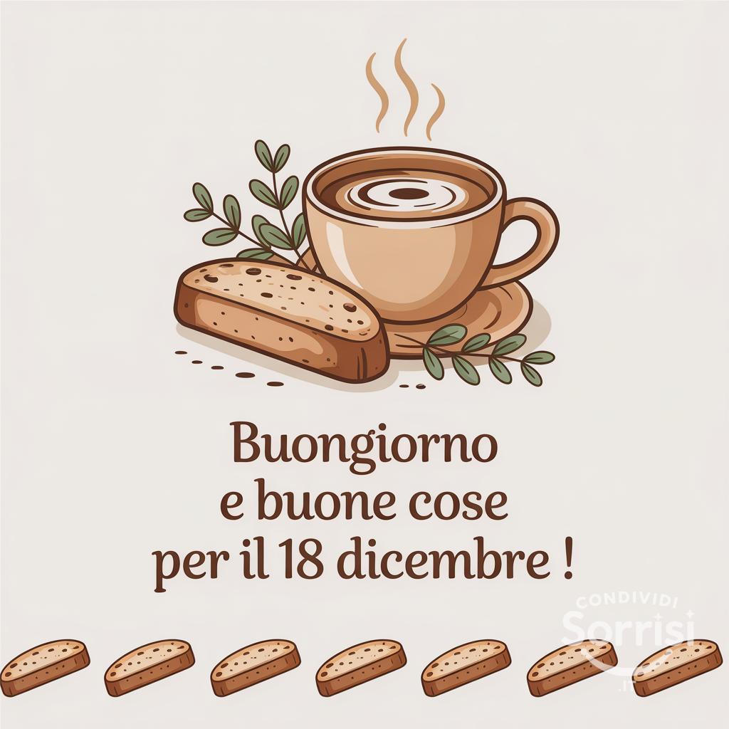 Buongiorno e buone cose per il 18 dicembre !