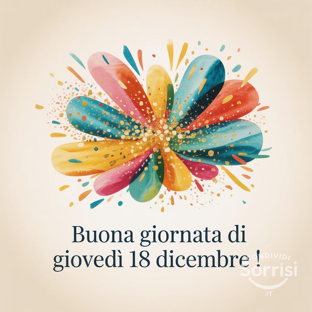 Buona giornata di giovedì 18 dicembre !